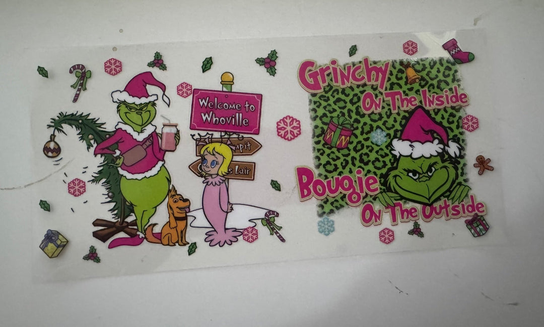 Festive Grinchmas 16oz UV Wrap - KT SUBLIMATION, DTF AND MORE LLC