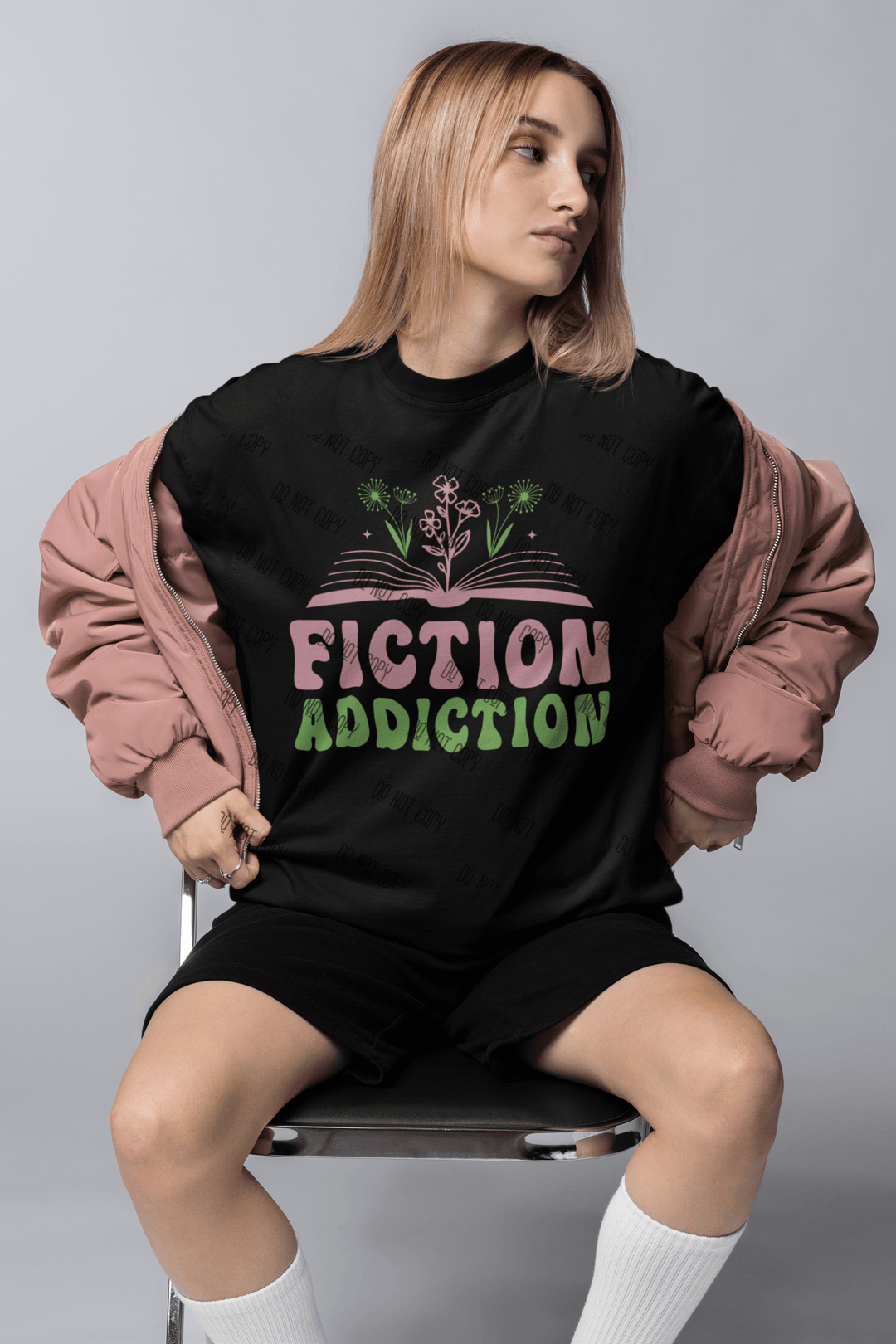 Fiction Addiction DTF Ready - to - Press Transfer: For Those Who Can't Get Enough of Fiction! - KT SUBLIMATION, DTF AND MORE LLC