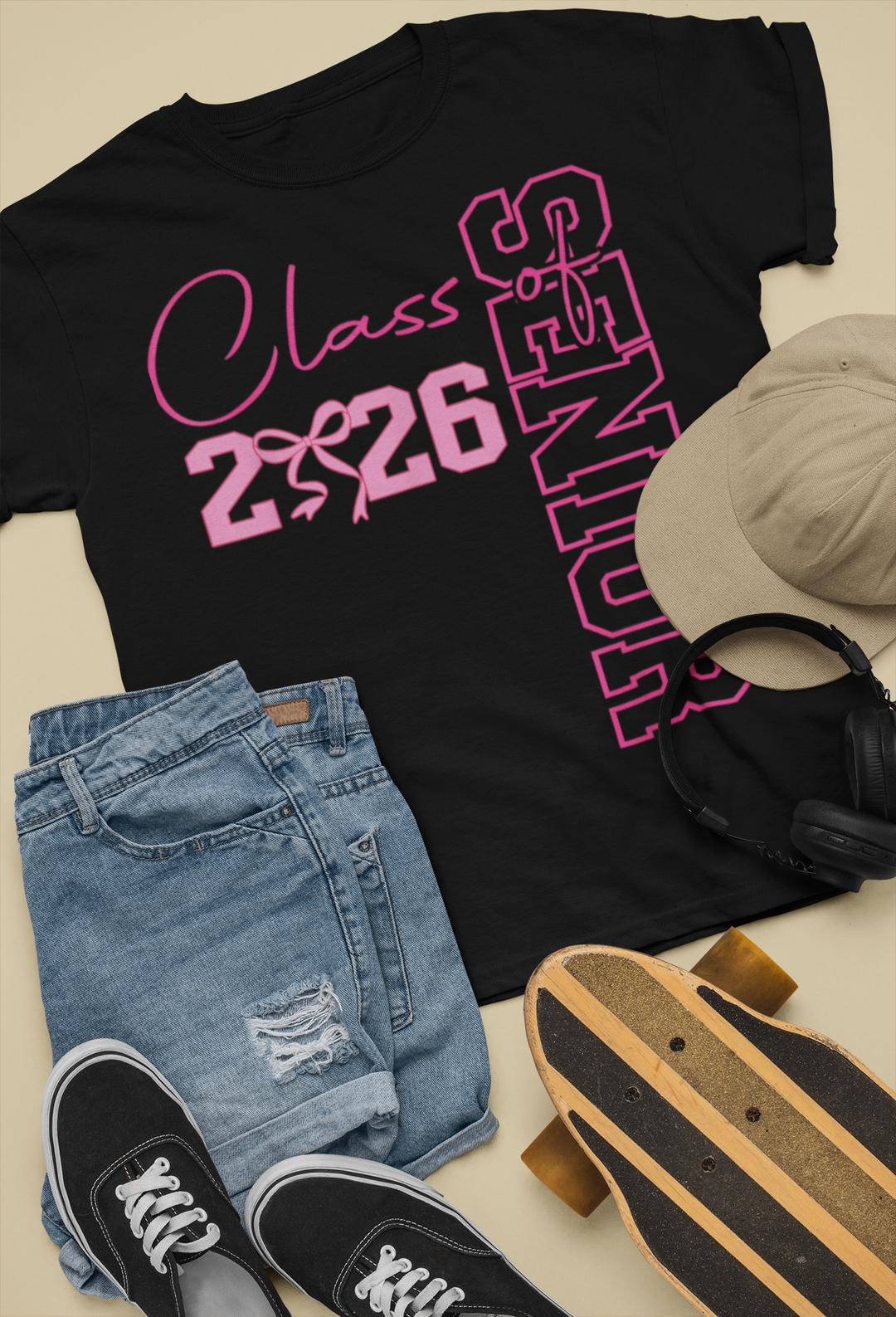 Class of 2026 DTF Transfer – Senior Graduation Ready to Press | Custom Shirt Design