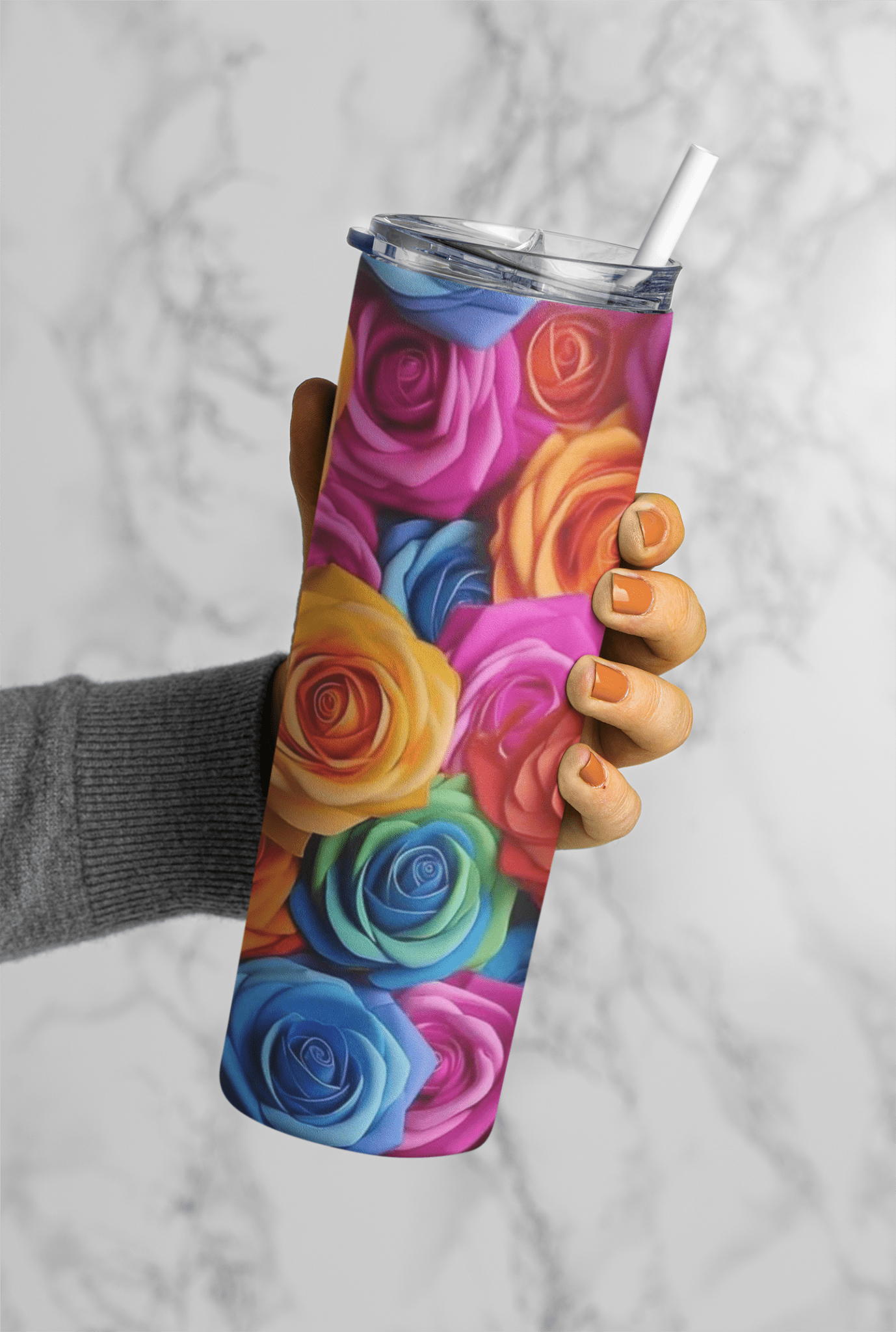 Flowers 20oz sublimation print