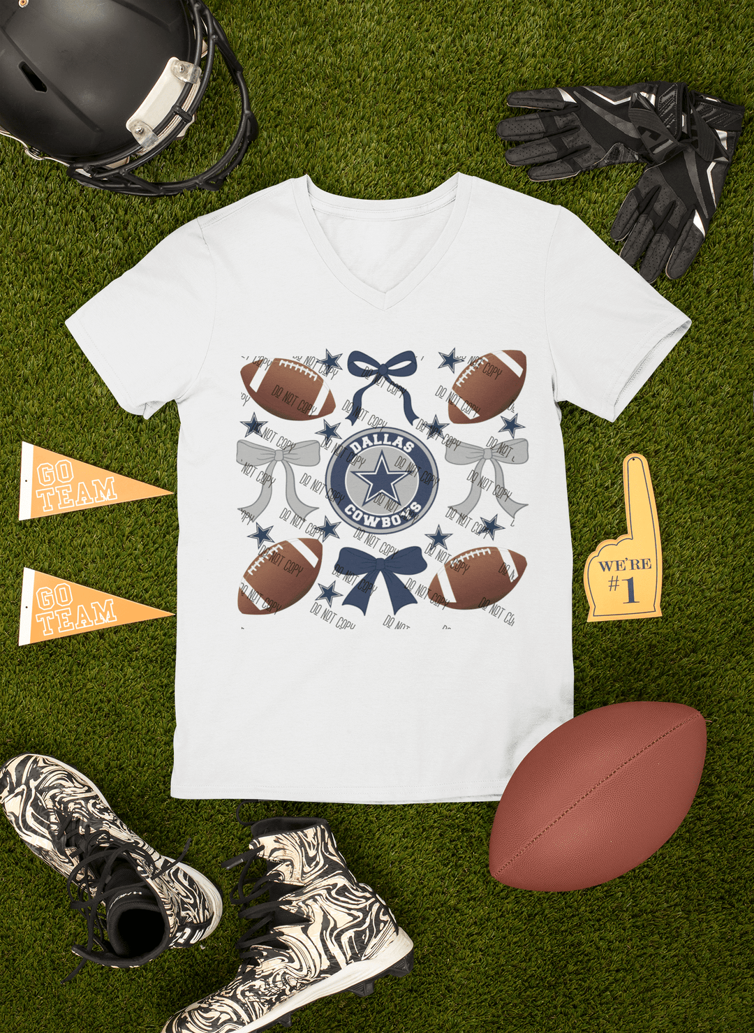 Football DTF Transfer – Game Day Vibes & Team Spirit Design, Ready to Press - KT SUBLIMATION, DTF AND MORE LLC