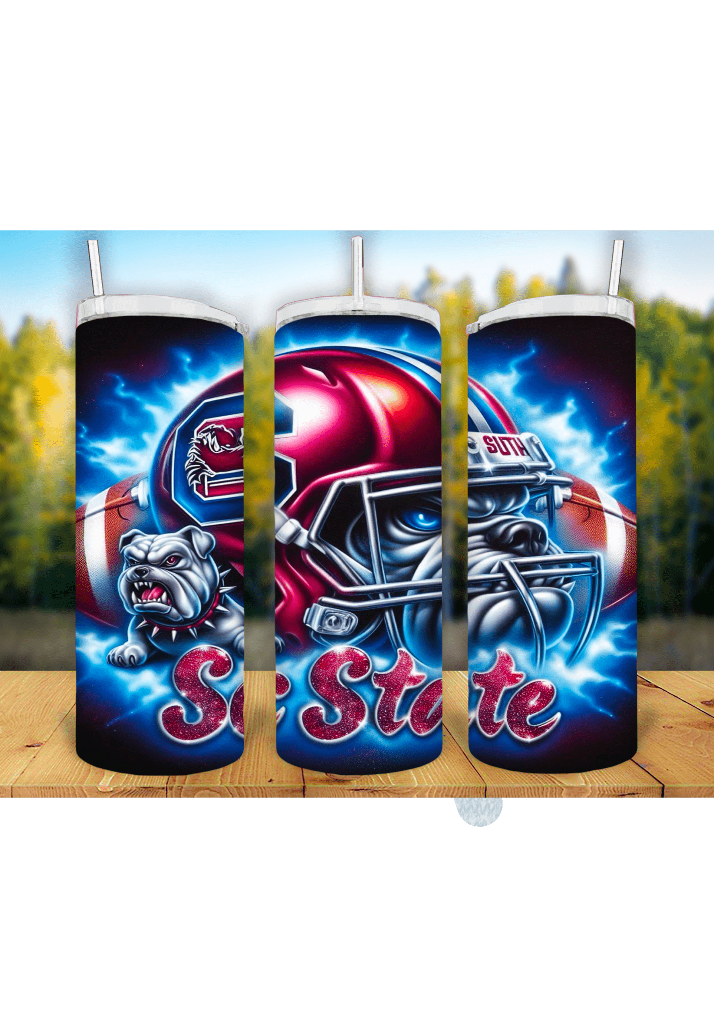 Football Game Day 20oz Sublimation Tumbler Wrap – Ready to Print for Sports Fans - KT SUBLIMATION, DTF AND MORE LLC