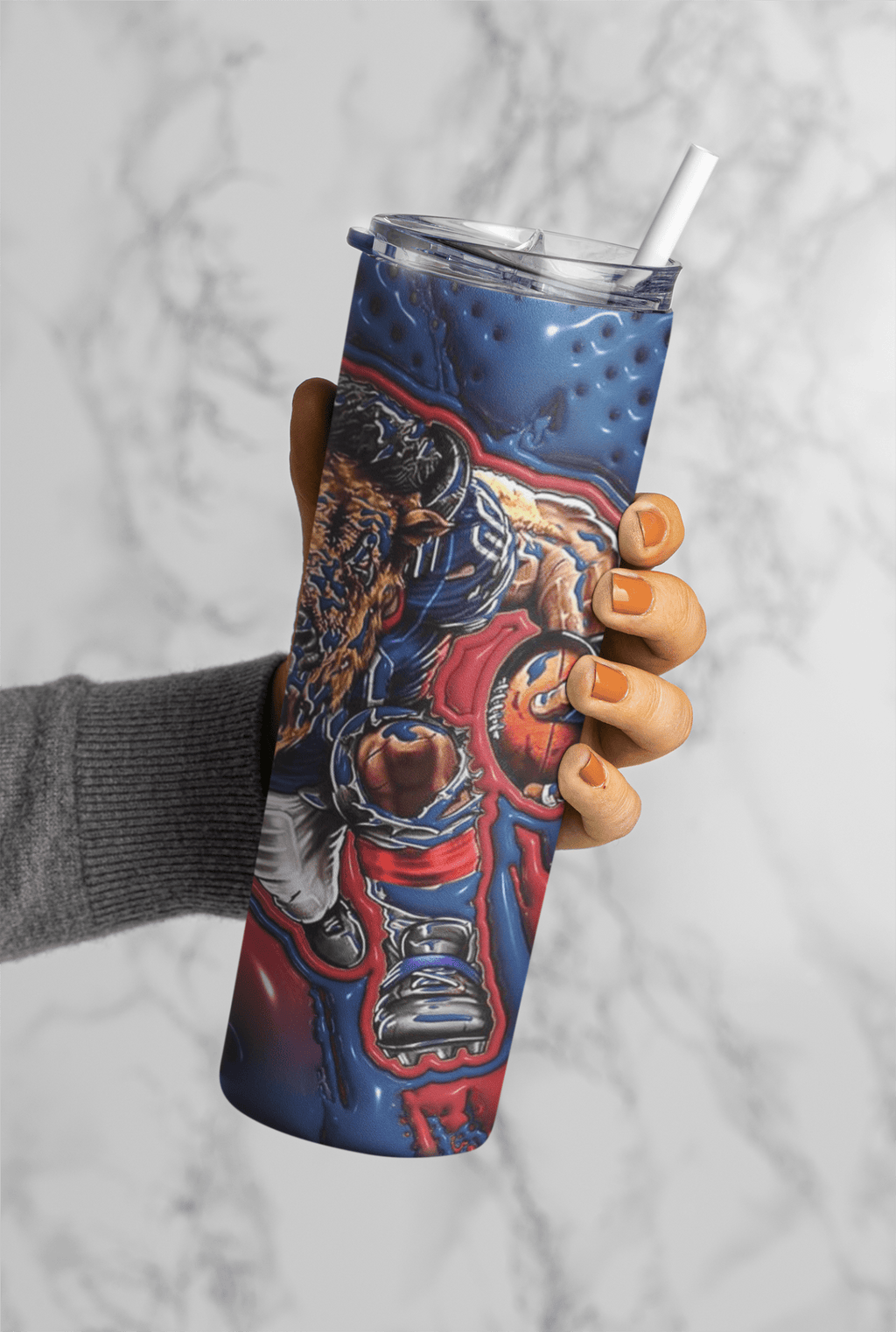 Football Game Day 20oz Sublimation Tumbler Wrap – Ready to Print for Sports Fans - KT SUBLIMATION, DTF AND MORE LLC
