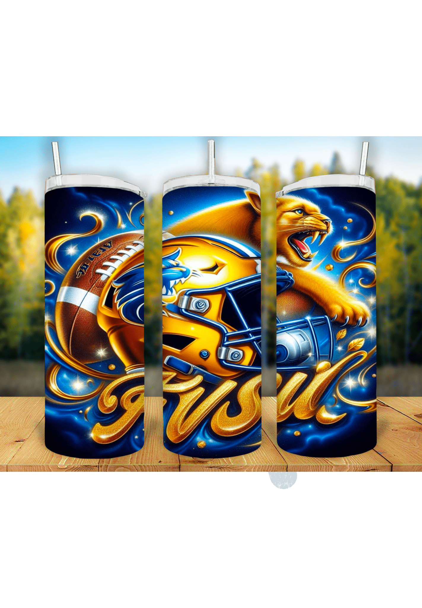 Football Game Day 20oz Sublimation Tumbler Wrap – Ready to Print for Sports Fans - KT SUBLIMATION, DTF AND MORE LLC