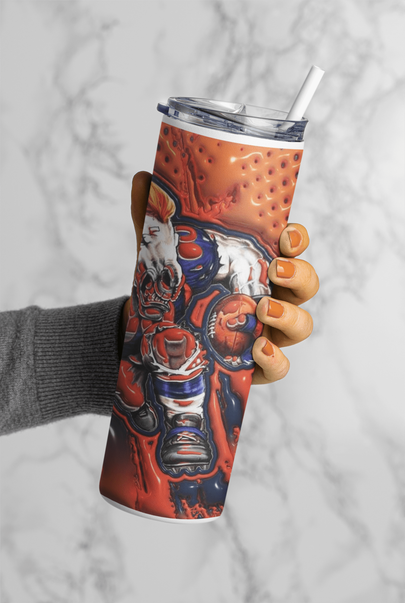 Football Game Day 20oz Sublimation Tumbler Wrap – Ready to Print for Sports Fans