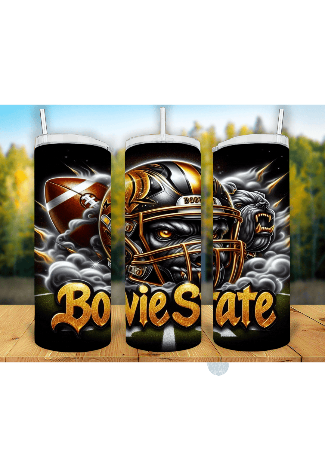 Football Game Day 20oz Sublimation Tumbler Wrap – Ready to Print for Sports Fans - KT SUBLIMATION, DTF AND MORE LLC