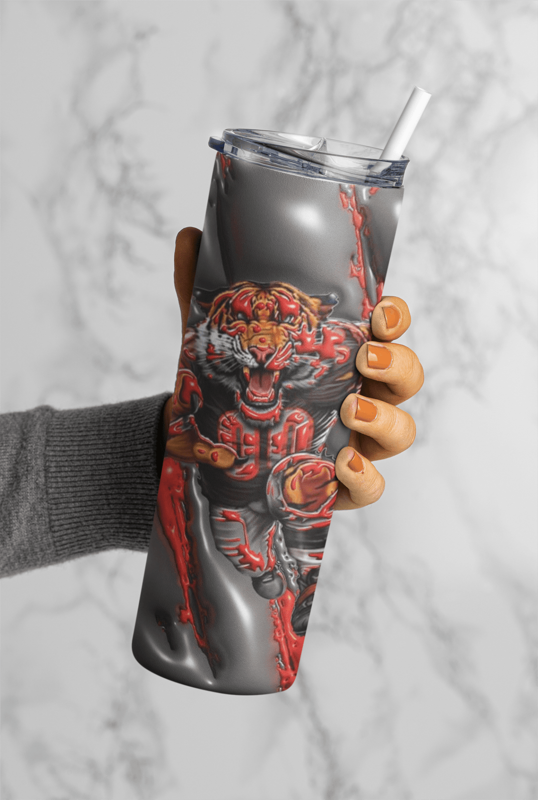 Football Game Day 20oz Sublimation Tumbler Wrap – Ready to Print for Sports Fans - KT SUBLIMATION, DTF AND MORE LLC