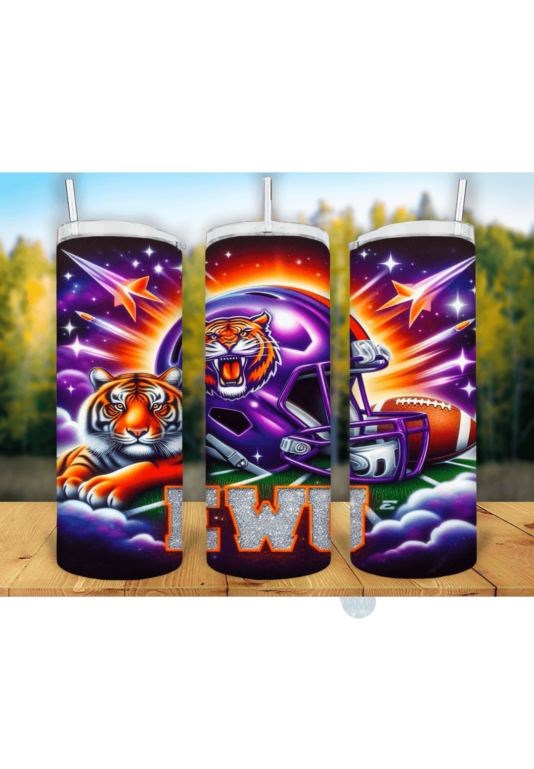 Football Game Day 20oz Sublimation Tumbler Wrap – Ready to Print for Sports Fans - KT SUBLIMATION, DTF AND MORE LLC