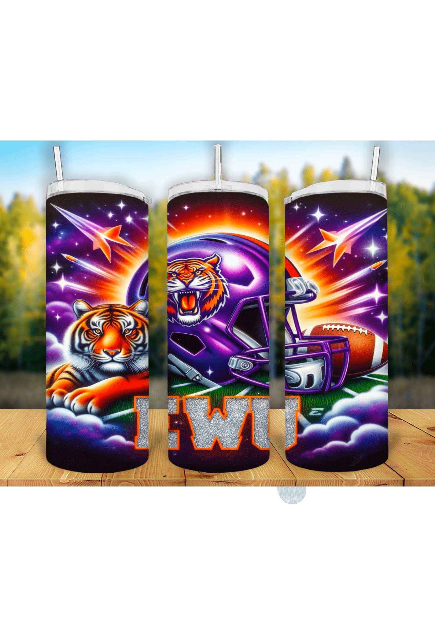 Football Game Day 20oz Sublimation Tumbler Wrap – Ready to Print for Sports Fans - KT SUBLIMATION, DTF AND MORE LLC