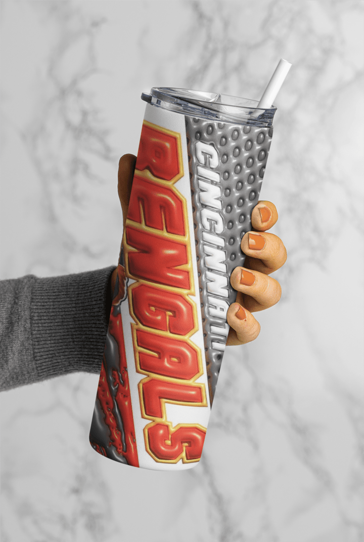 Football Game Day 20oz Sublimation Tumbler Wrap – Ready to Print for Sports Fans - KT SUBLIMATION, DTF AND MORE LLC