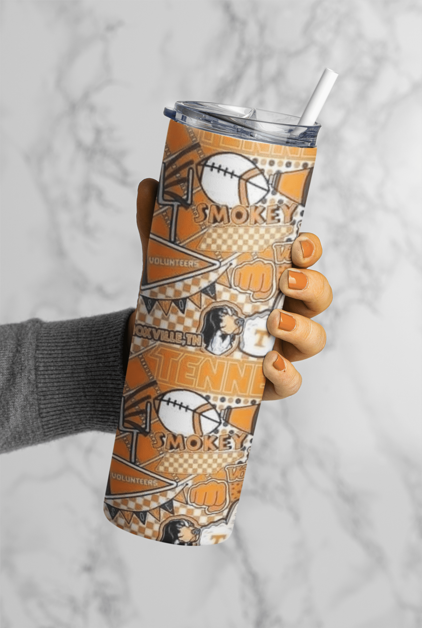 Football Game Day 20oz Sublimation Tumbler Wrap – Ready to Print for Sports Fans