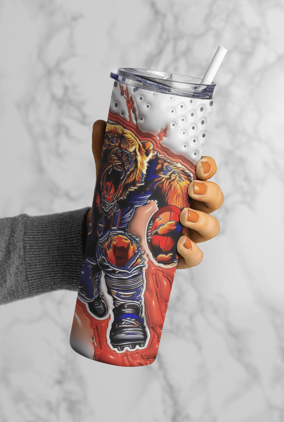 Football Game Day 20oz Sublimation Tumbler Wrap – Ready to Print for Sports Fans - KT SUBLIMATION, DTF AND MORE LLC