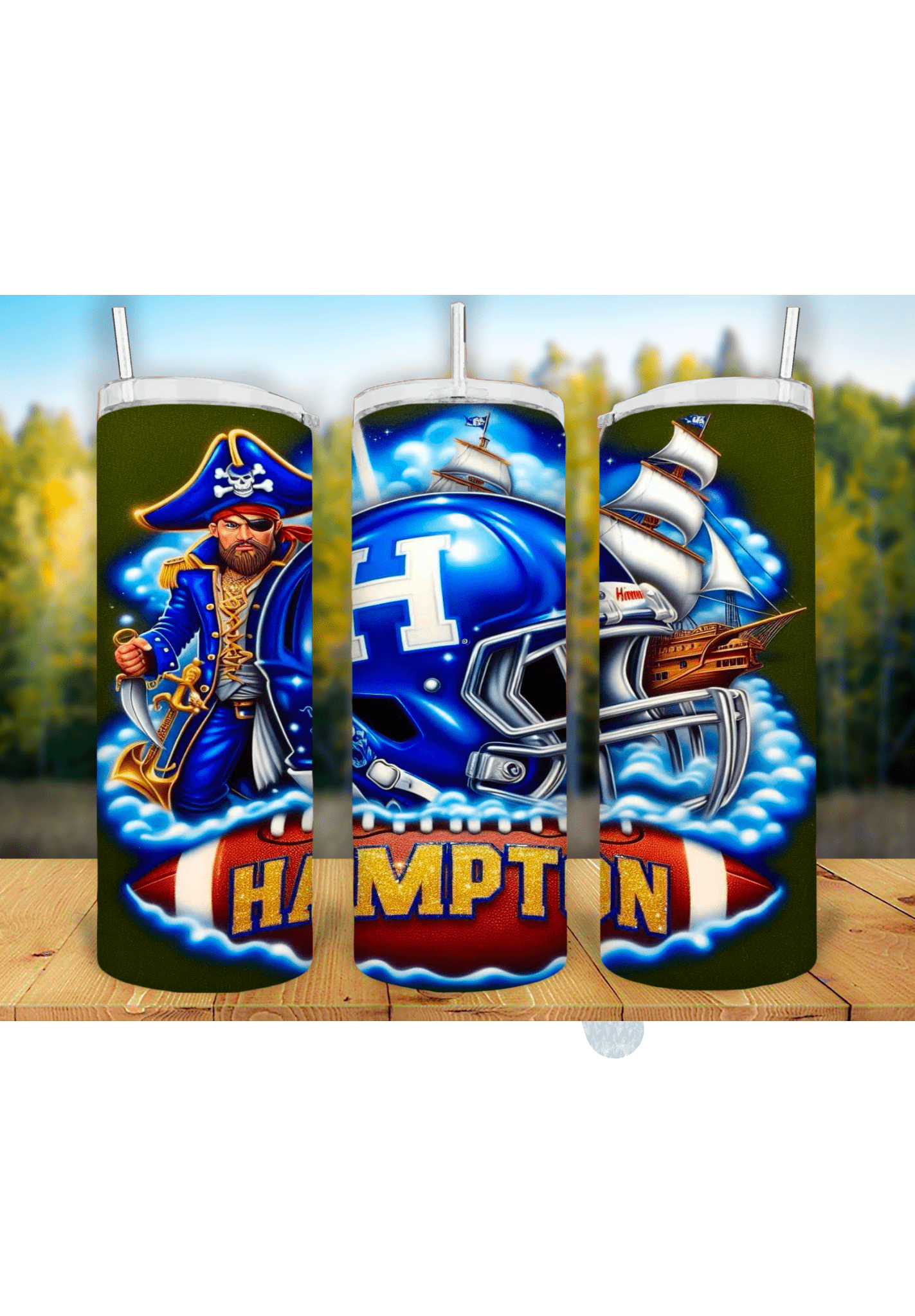Football Game Day 20oz Sublimation Tumbler Wrap – Ready to Print for Sports Fans