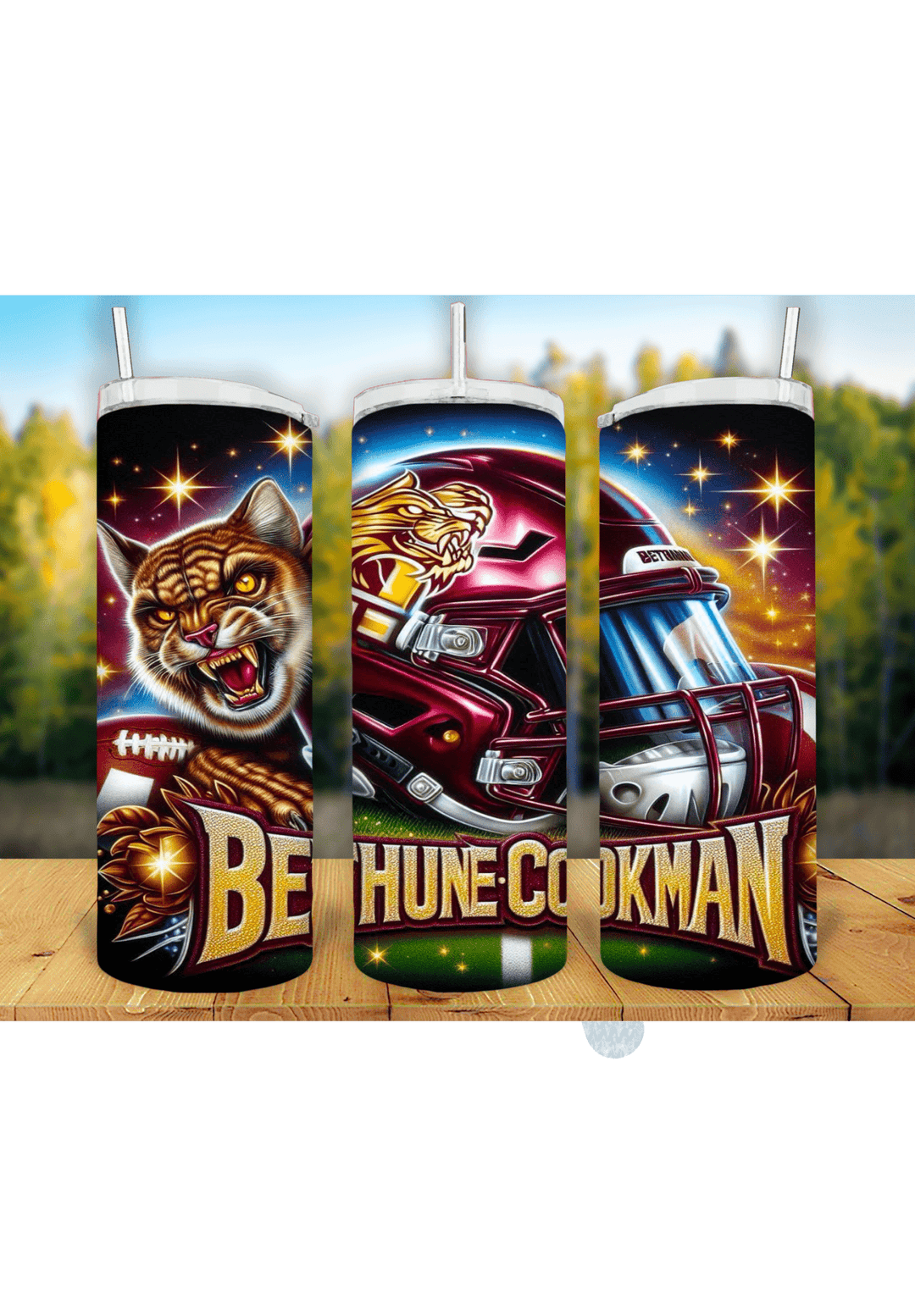 Football Game Day 20oz Sublimation Tumbler Wrap – Ready to Print for Sports Fans - KT SUBLIMATION, DTF AND MORE LLC