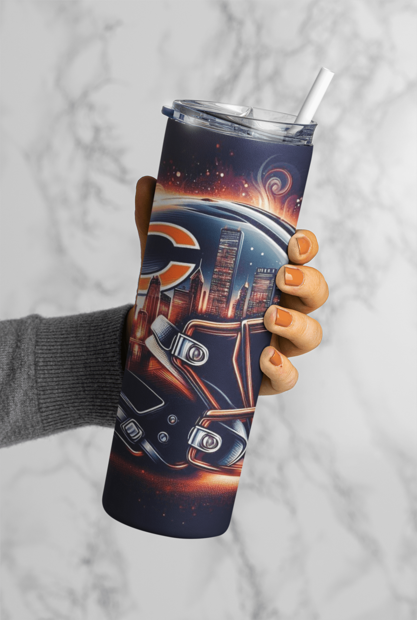 Football Game Day 20oz Sublimation Tumbler Wrap – Ready to Print for Sports Fans