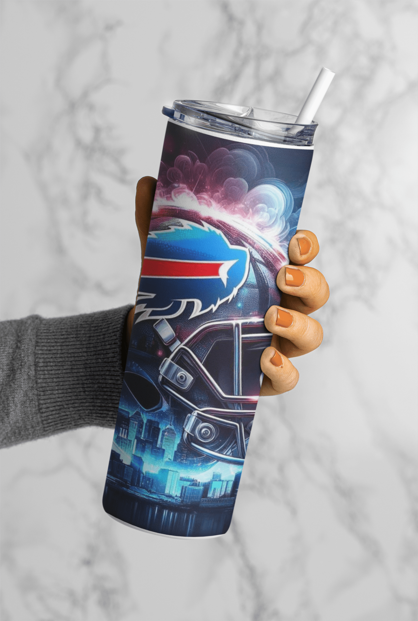 Football Game Day 20oz Sublimation Tumbler Wrap – Ready to Print for Sports Fans