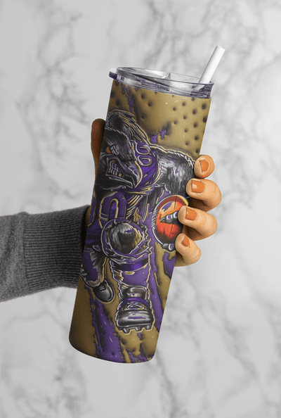 Football Game Day 20oz Sublimation Tumbler Wrap – Ready to Print for Sports Fans - KT SUBLIMATION, DTF AND MORE LLC