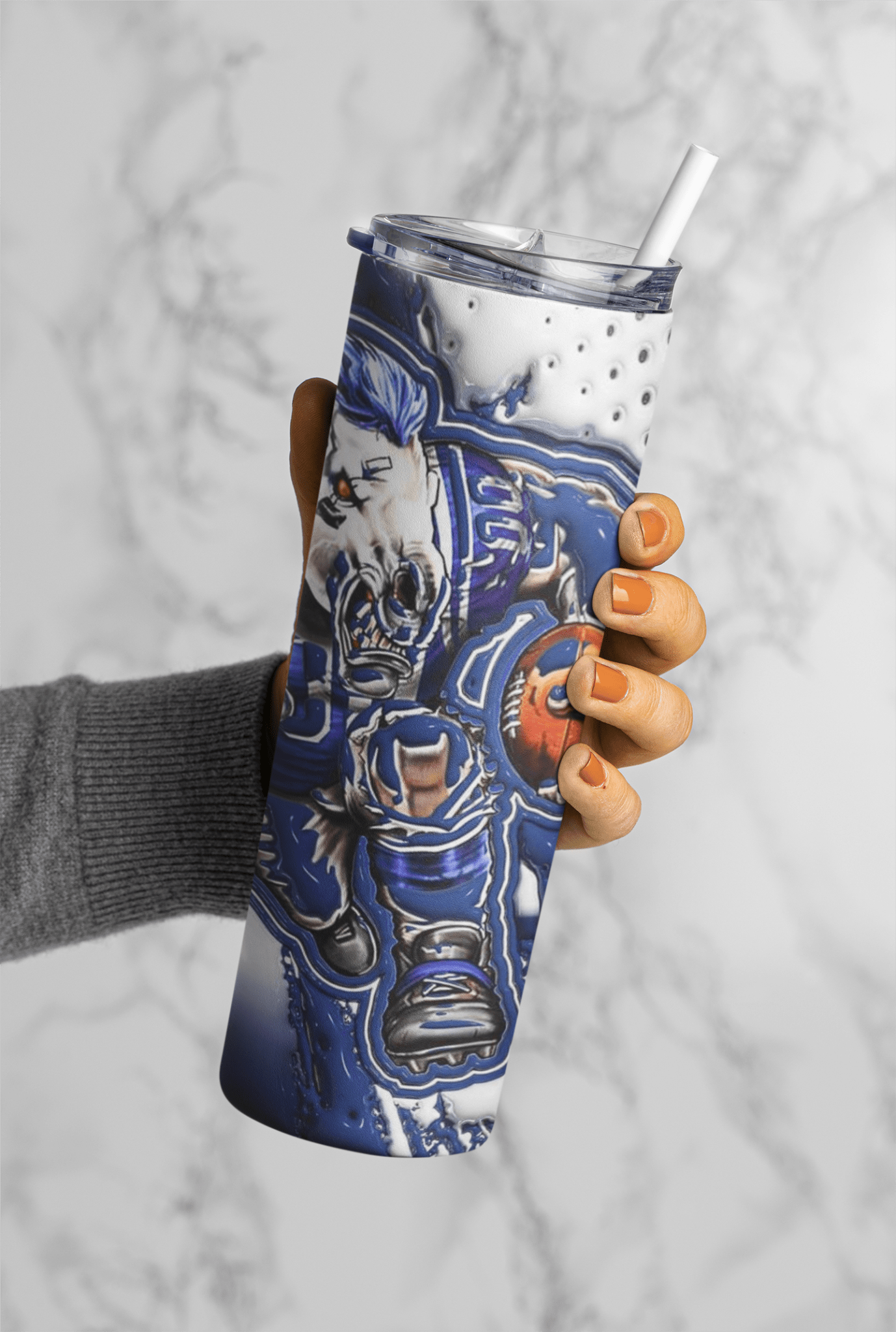 Football Game Day 20oz Sublimation Tumbler Wrap – Ready to Print for Sports Fans