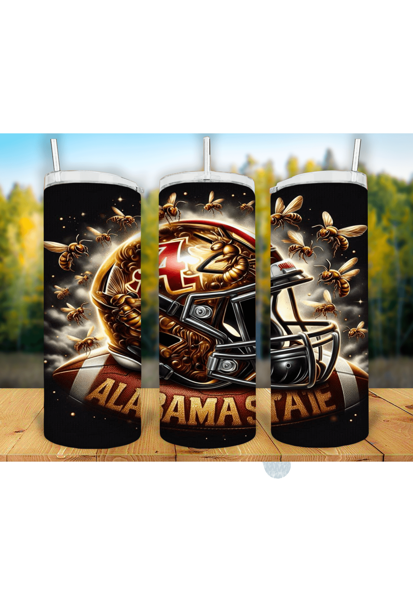 Football Game Day 20oz Sublimation Tumbler Wrap – Ready to Print for Sports Fans