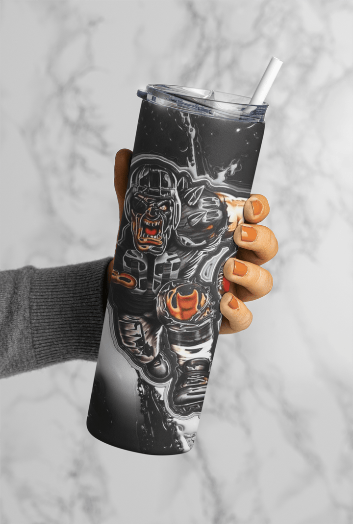 Football Game Day 20oz Sublimation Tumbler Wrap – Ready to Print for Sports Fans - KT SUBLIMATION, DTF AND MORE LLC