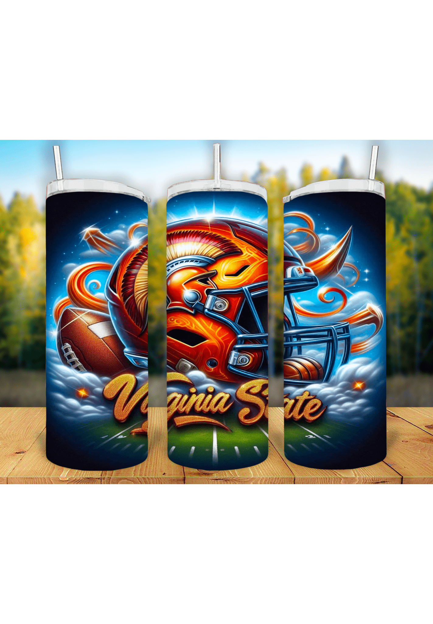 Football Game Day 20oz Sublimation Tumbler Wrap – Ready to Print for Sports Fans