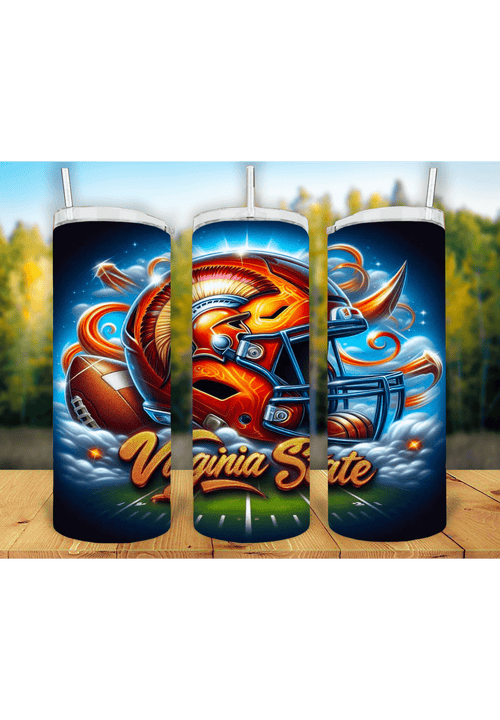Football Game Day 20oz Sublimation Tumbler Wrap – Ready to Print for Sports Fans - KT SUBLIMATION, DTF AND MORE LLC