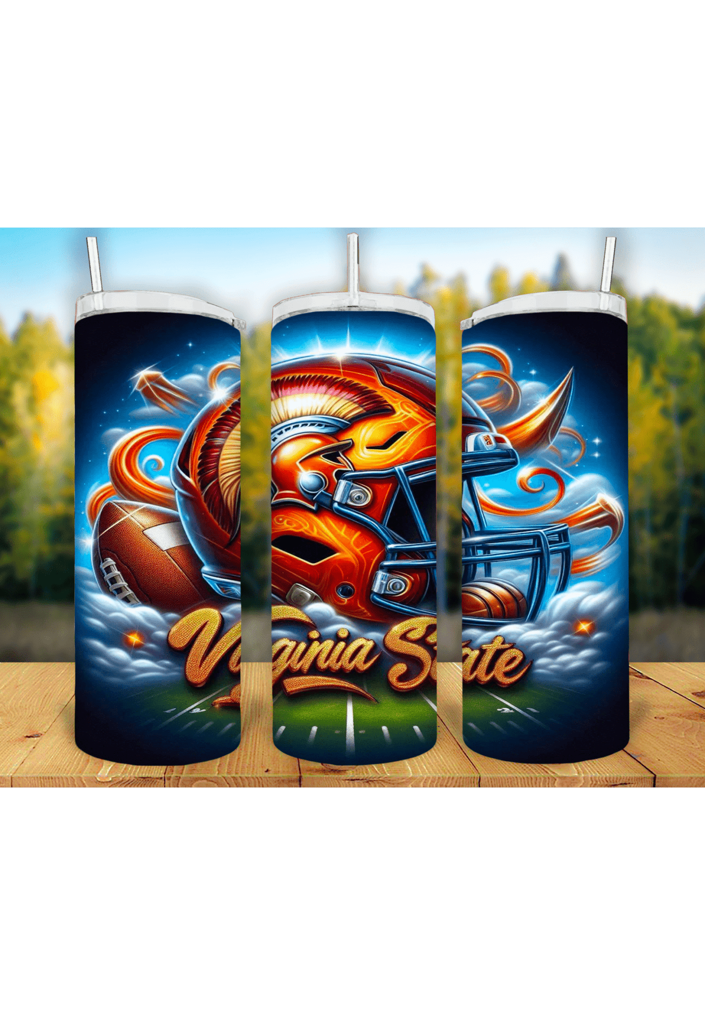 Football Game Day 20oz Sublimation Tumbler Wrap – Ready to Print for Sports Fans - KT SUBLIMATION, DTF AND MORE LLC