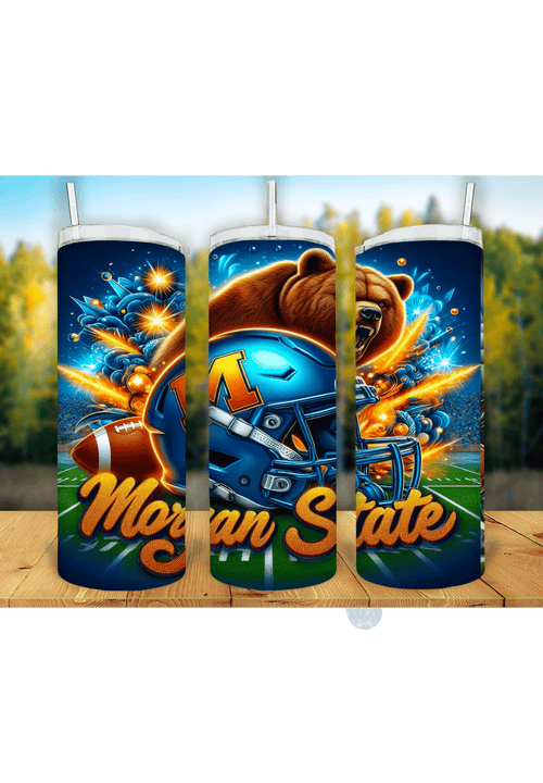 Football Game Day 20oz Sublimation Tumbler Wrap – Ready to Print for Sports Fans - KT SUBLIMATION, DTF AND MORE LLC