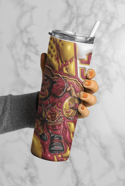 Football Game Day 20oz Sublimation Tumbler Wrap – Ready to Print for Sports Fans - KT SUBLIMATION, DTF AND MORE LLC