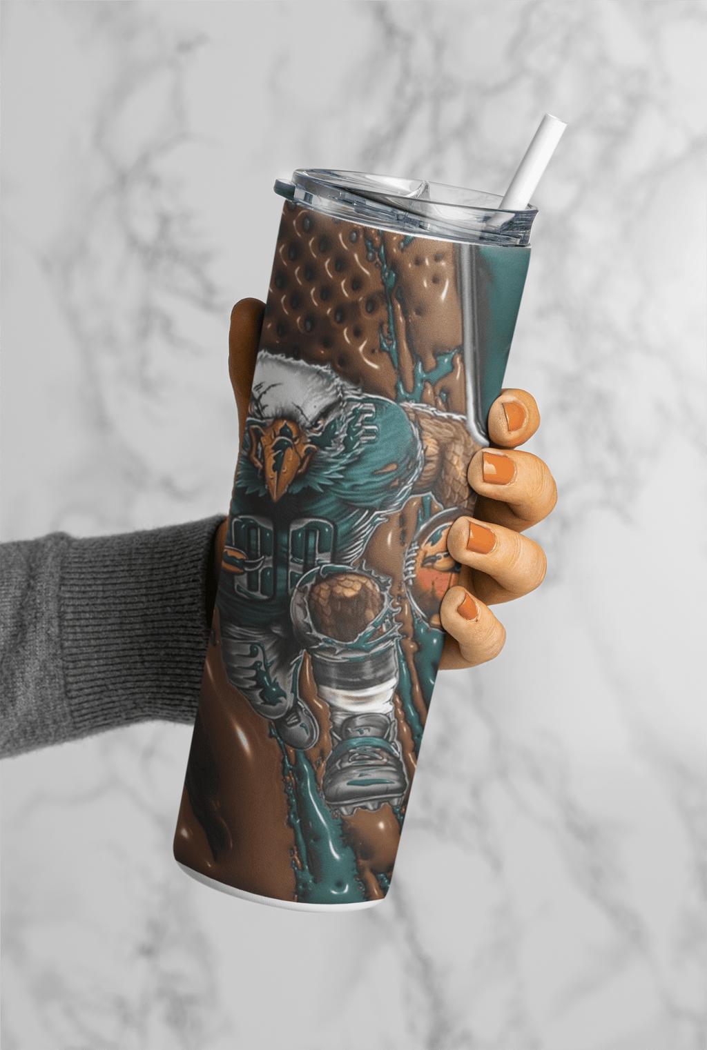 Football Game Day 20oz Sublimation Tumbler Wrap – Ready to Print for Sports Fans - KT SUBLIMATION, DTF AND MORE LLC