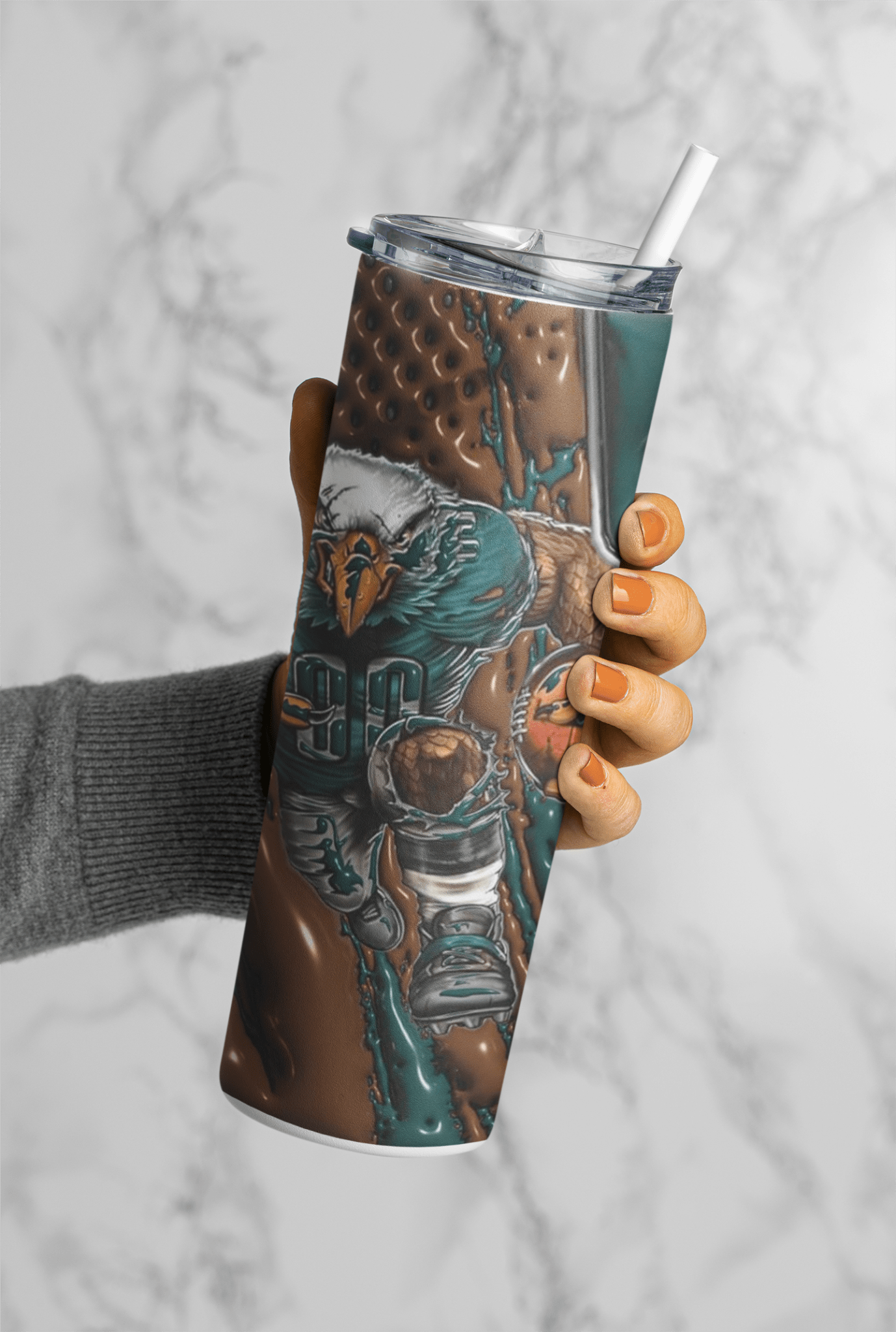 Football Game Day 20oz Sublimation Tumbler Wrap – Ready to Print for Sports Fans