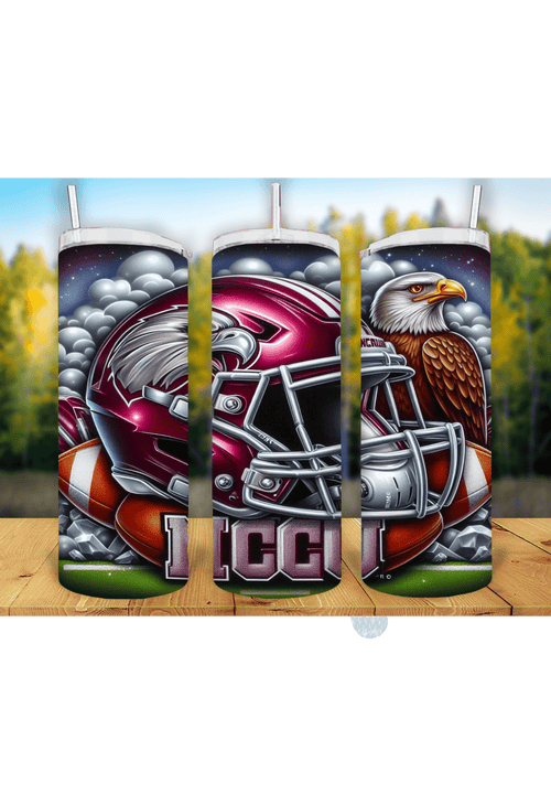 Football Game Day 20oz Sublimation Tumbler Wrap – Ready to Print for Sports Fans - KT SUBLIMATION, DTF AND MORE LLC