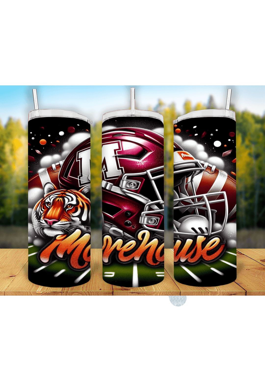 Football Game Day 20oz Sublimation Tumbler Wrap – Ready to Print for Sports Fans - KT SUBLIMATION, DTF AND MORE LLC