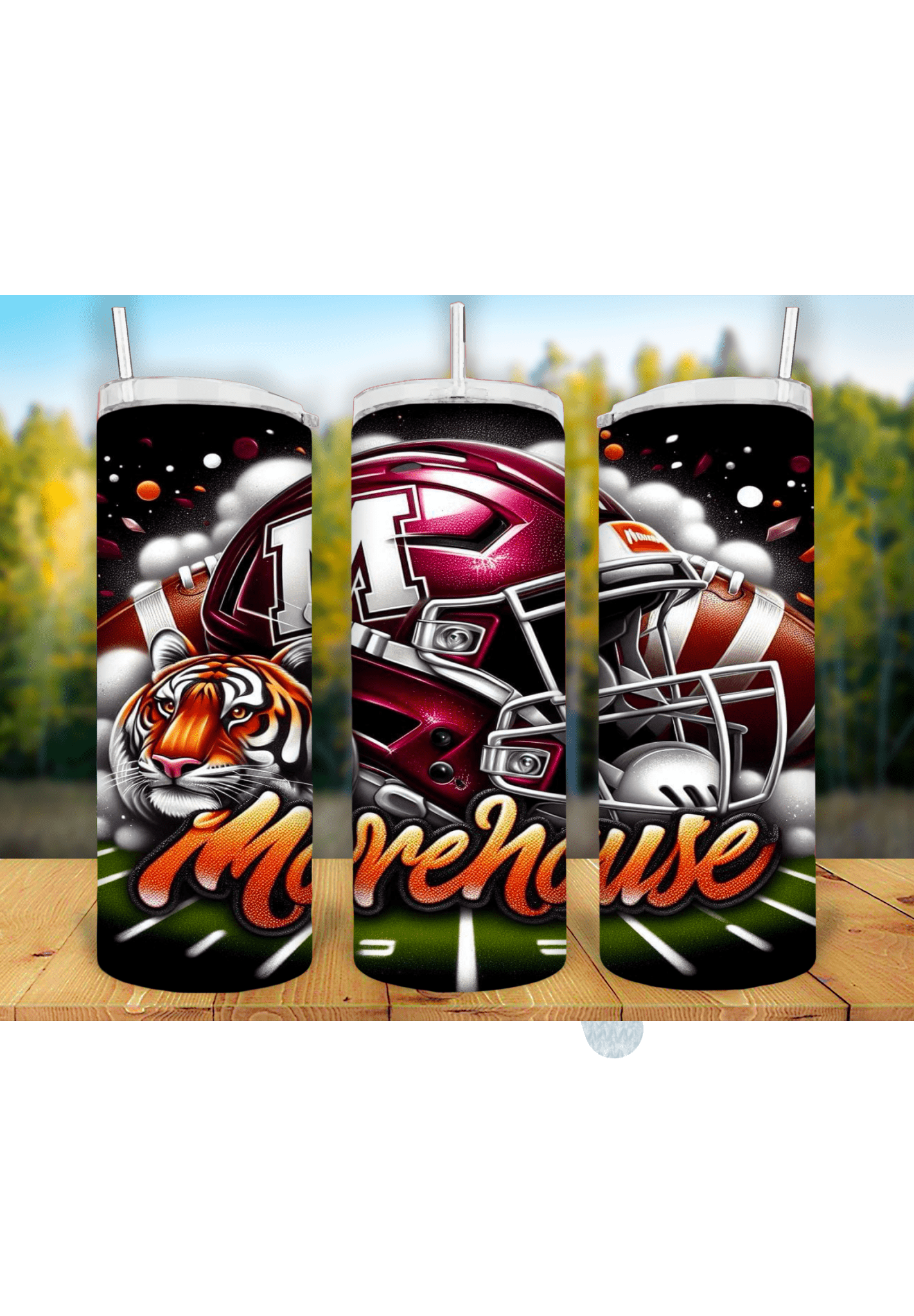 Football Game Day 20oz Sublimation Tumbler Wrap – Ready to Print for Sports Fans - KT SUBLIMATION, DTF AND MORE LLC