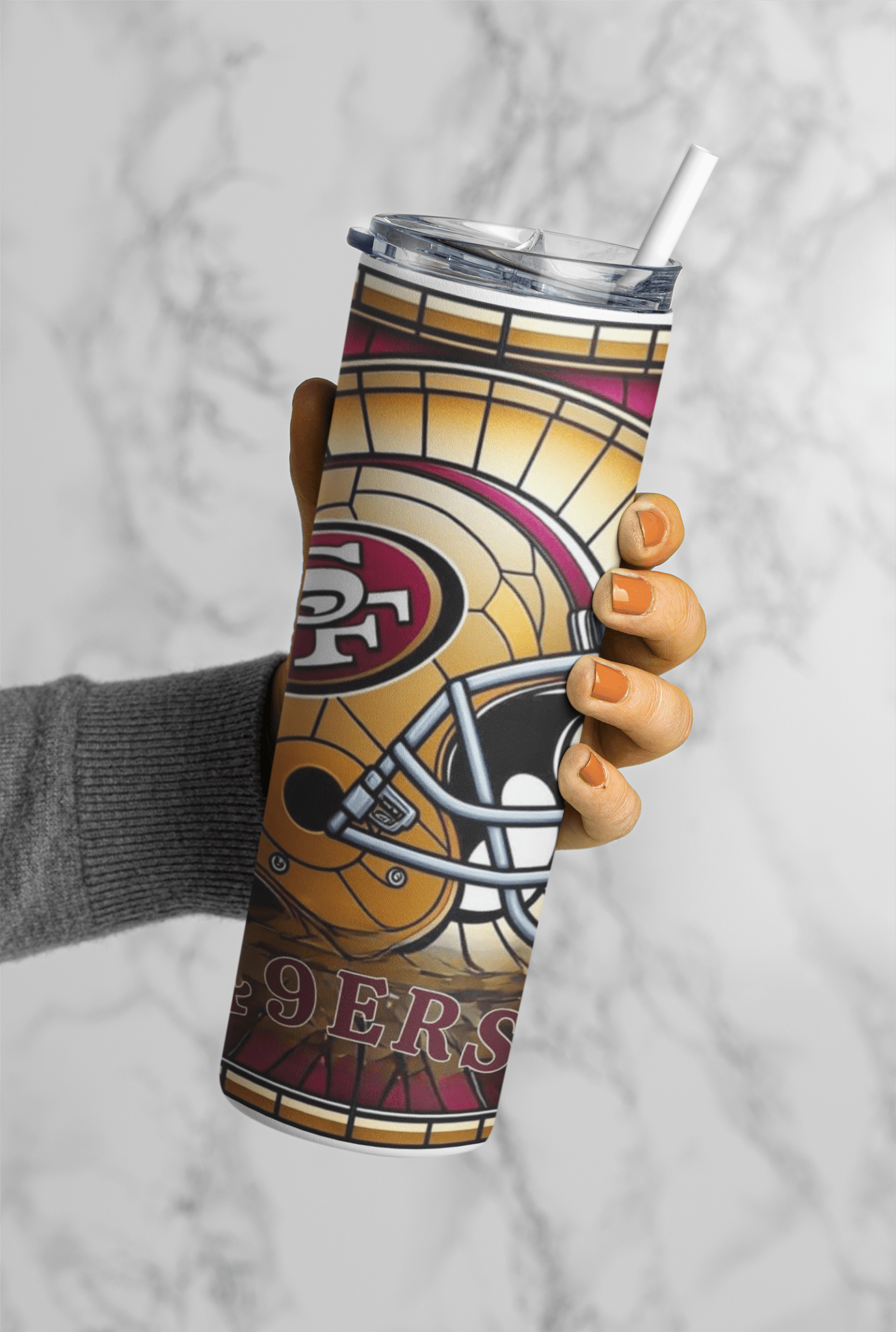Football Game Day 20oz Sublimation Tumbler Wrap – Ready to Print for Sports Fans