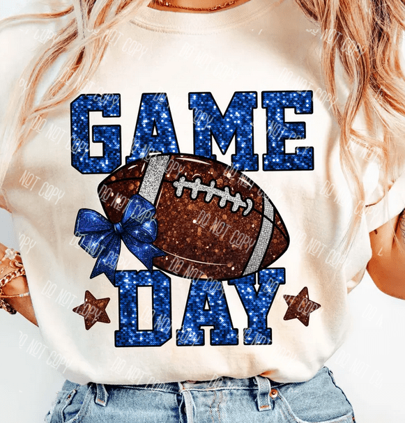 Football Game Day DTF Transfer – Bold Team Spirit Design, Ready to Press
