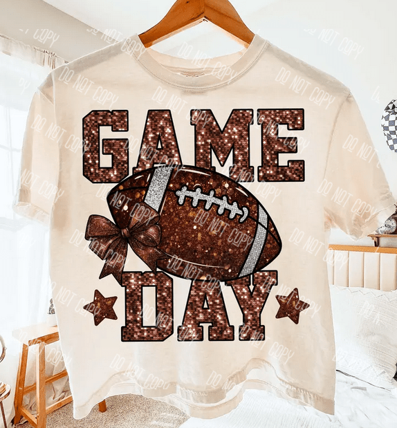 Football Game Day DTF Transfer – Bold Team Spirit Design, Ready to Press