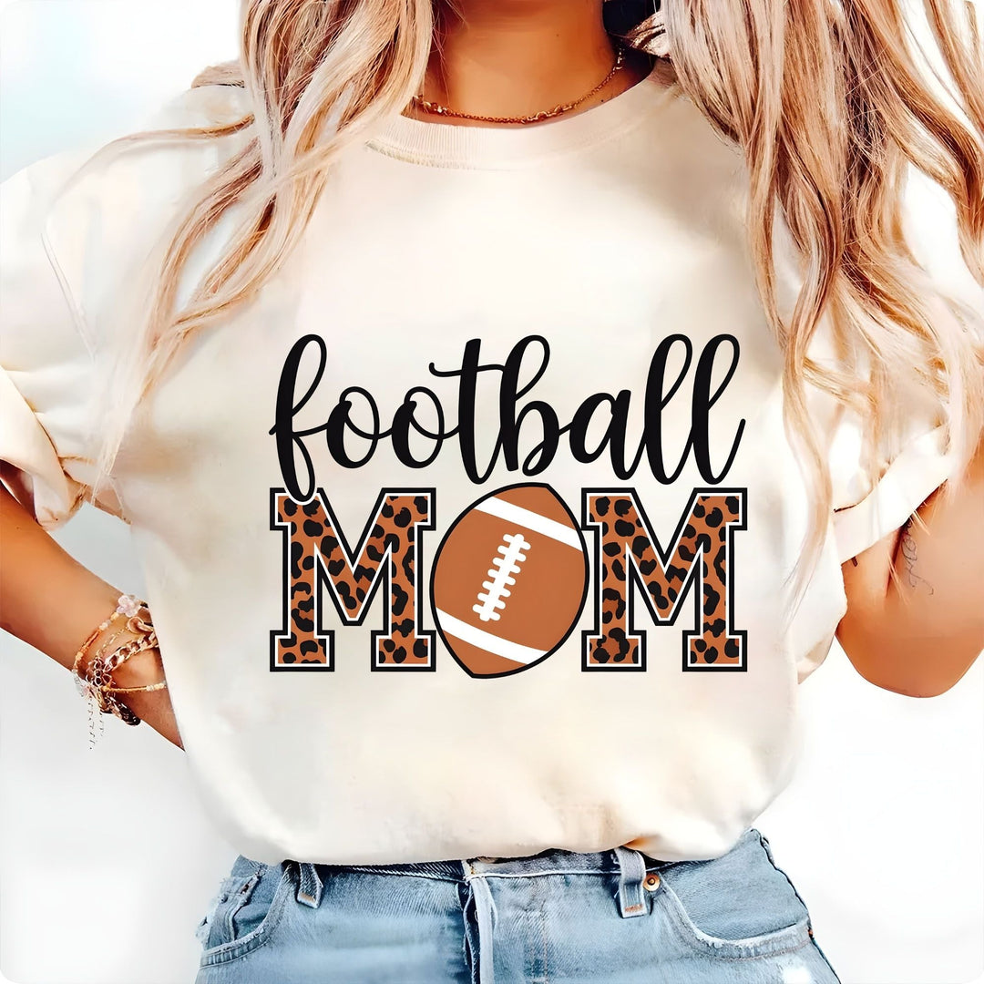 Football Mom DTF Transfer – Game Day Vibes & Team Spirit Design, Ready to Press - KT SUBLIMATION, DTF AND MORE LLC