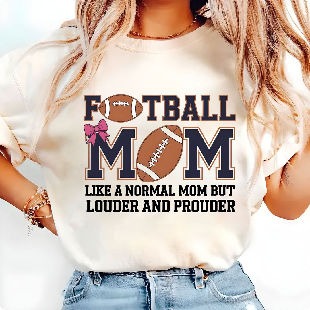 Football Mom DTF Transfer – Game Day Vibes & Team Spirit Design, Ready to Press - KT SUBLIMATION, DTF AND MORE LLC