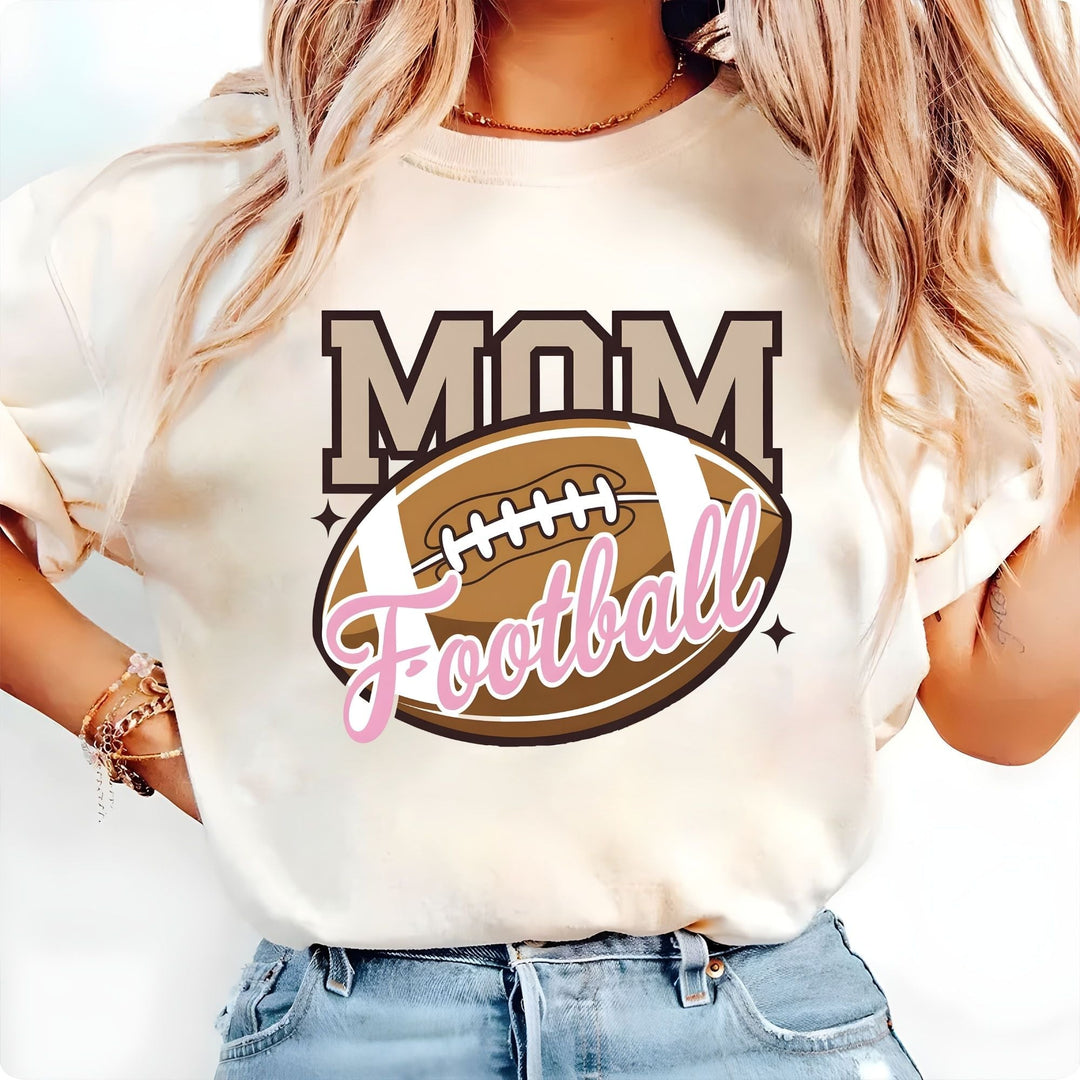 Football Mom DTF Transfer – Game Day Vibes & Team Spirit Design, Ready to Press - KT SUBLIMATION, DTF AND MORE LLC