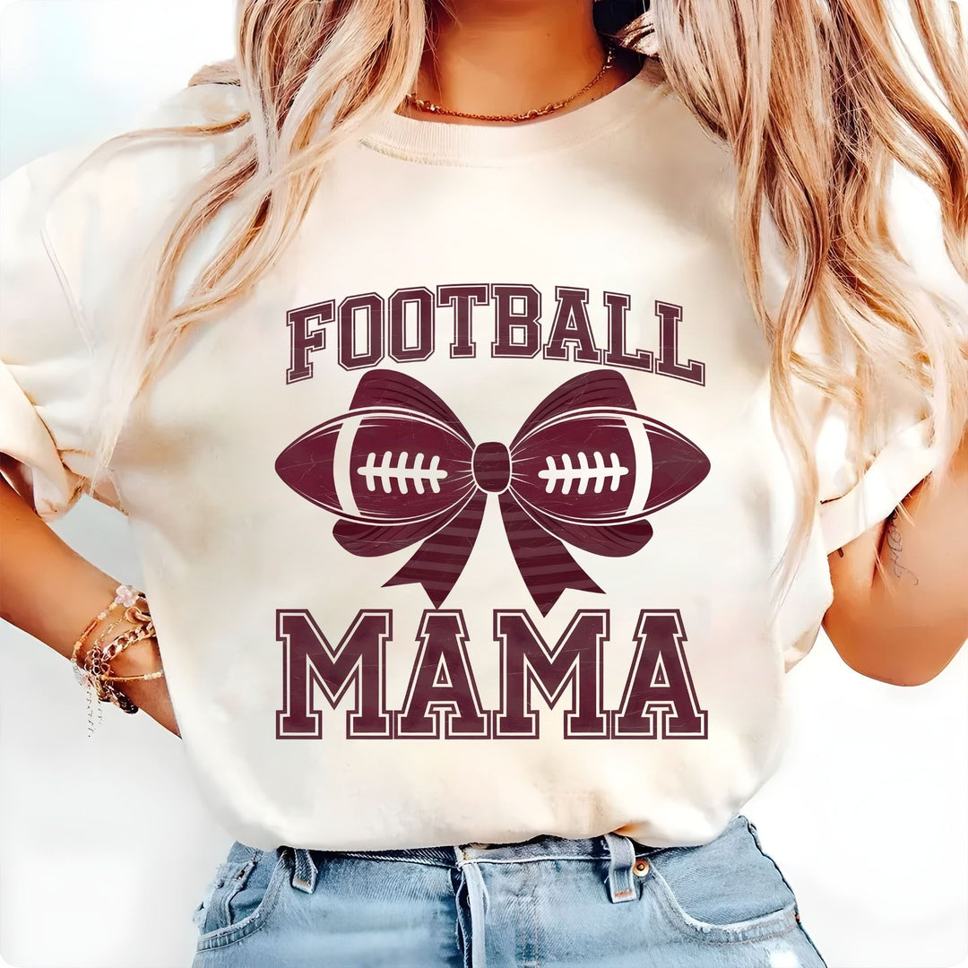 Football Mom DTF Transfer – Game Day Vibes & Team Spirit Design, Ready to Press - KT SUBLIMATION, DTF AND MORE LLC