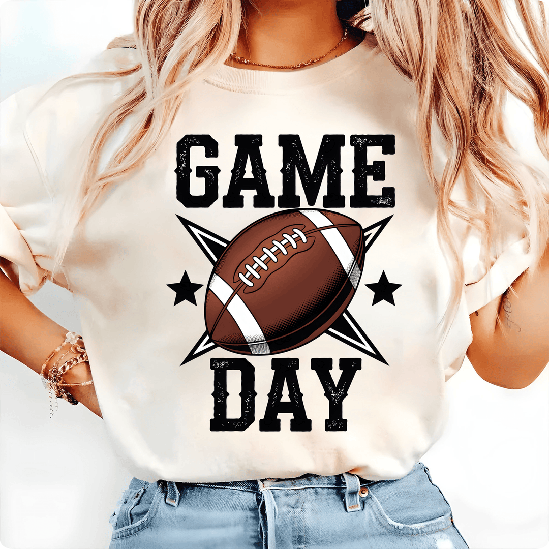 Football Season DTF Transfer – Game Day Vibes & Team Spirit Design, Ready to Press - KT SUBLIMATION, DTF AND MORE LLC