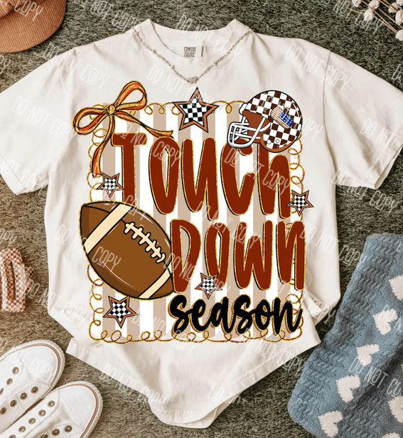 Football Season DTF Transfer – Game Day Vibes & Team Spirit Design, Ready to Press - KT SUBLIMATION, DTF AND MORE LLC