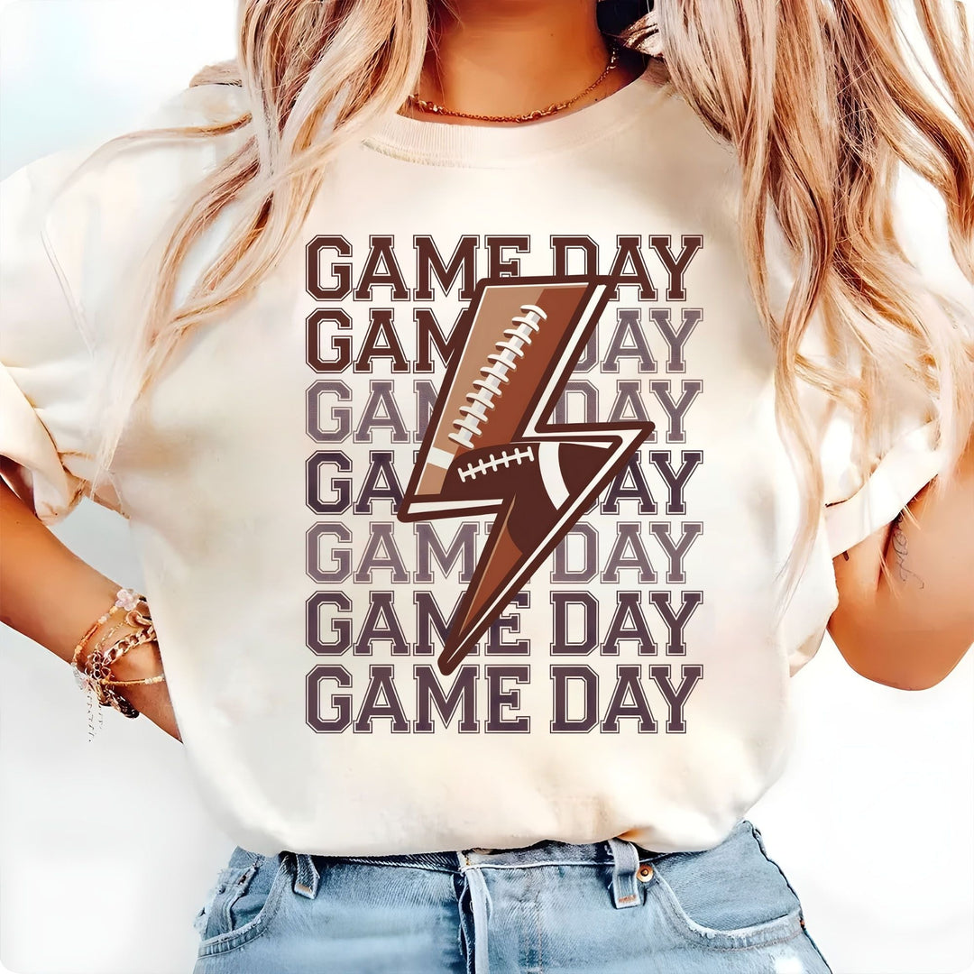 Football Season DTF Transfer – Game Day Vibes & Team Spirit Design, Ready to Press - KT SUBLIMATION, DTF AND MORE LLC
