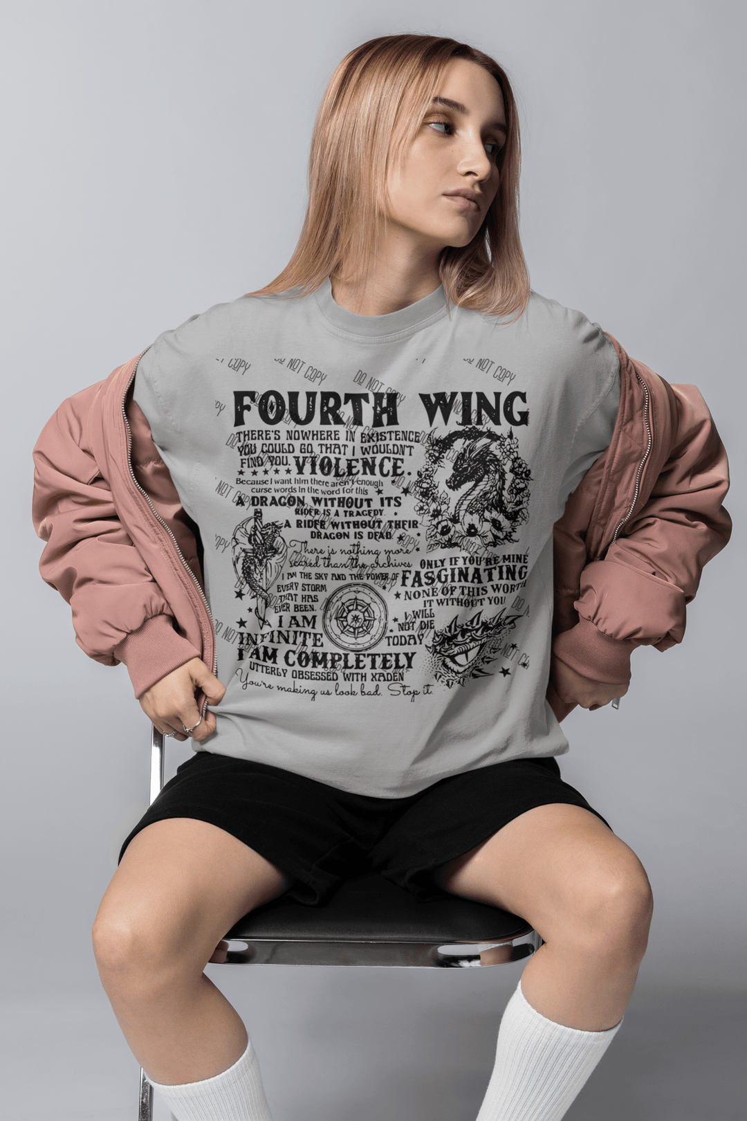 Fourth Wing DTF Design – For Fans of Epic Fantasy and Adventure - KT SUBLIMATION, DTF AND MORE LLC