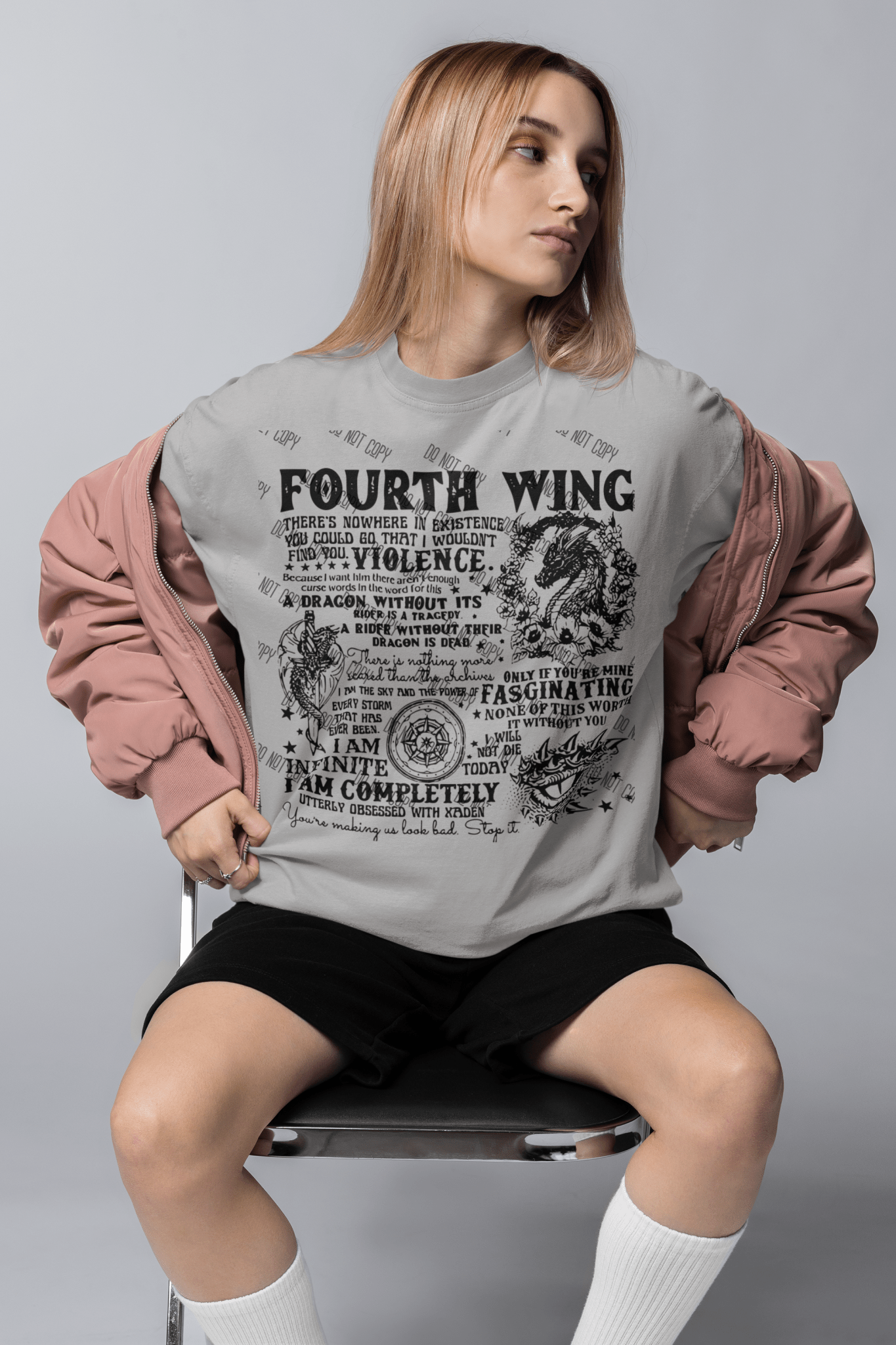 Fourth Wing DTF Design – For Fans of Epic Fantasy and Adventure - KT SUBLIMATION, DTF AND MORE LLC