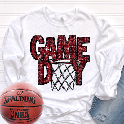 Game Day Marron Basketball DTF Printing for Game Day Jerseys - KT SUBLIMATION, DTF AND MORE LLC