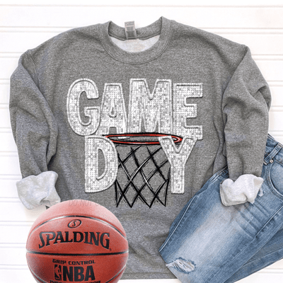 Game Day White Basketball DTF - KT SUBLIMATION, DTF AND MORE LLC