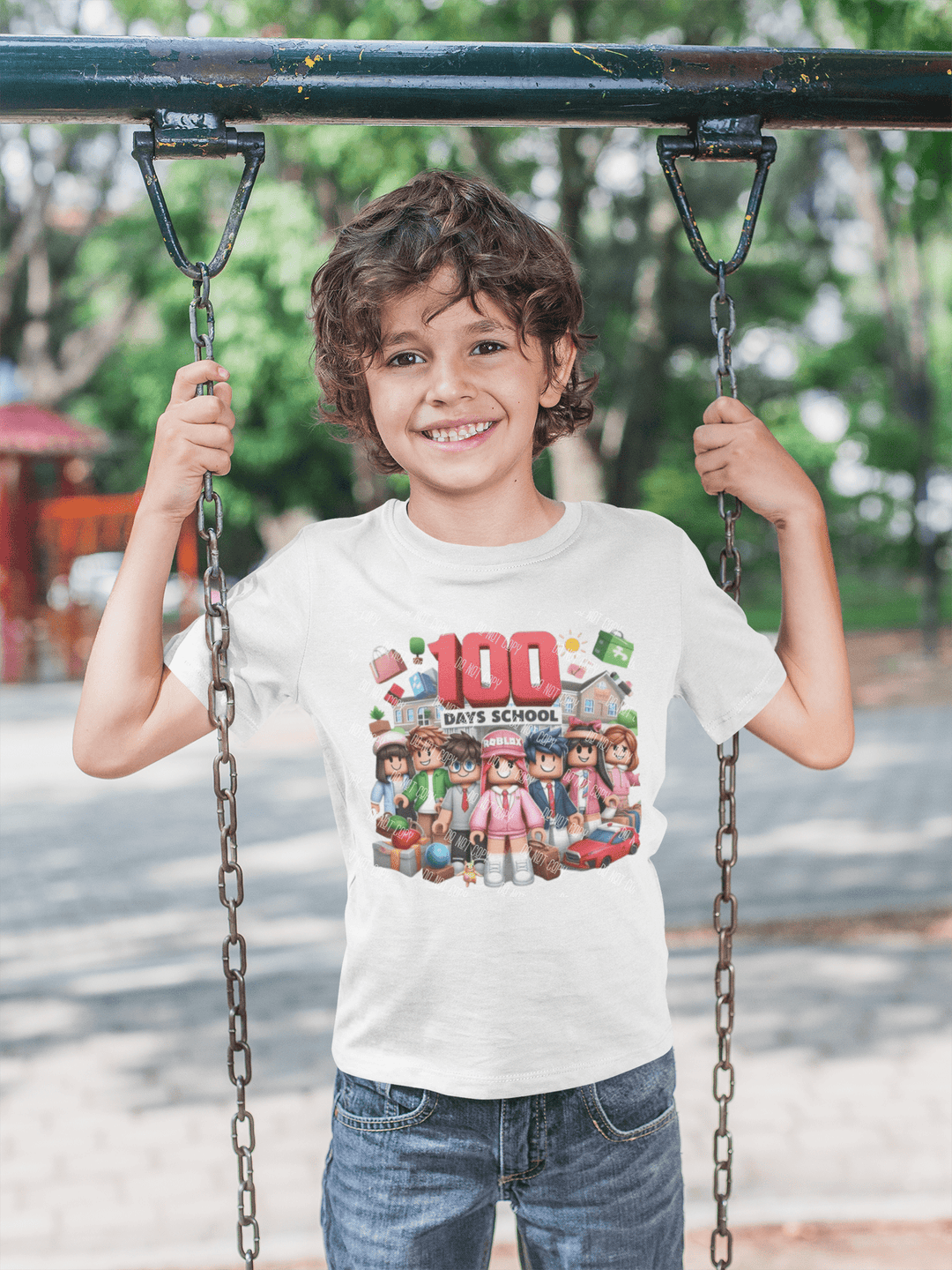 Gaming Block 100 Days of School DTF Transfer – Fun Pixelated School Milestone Print - KT SUBLIMATION, DTF AND MORE LLC