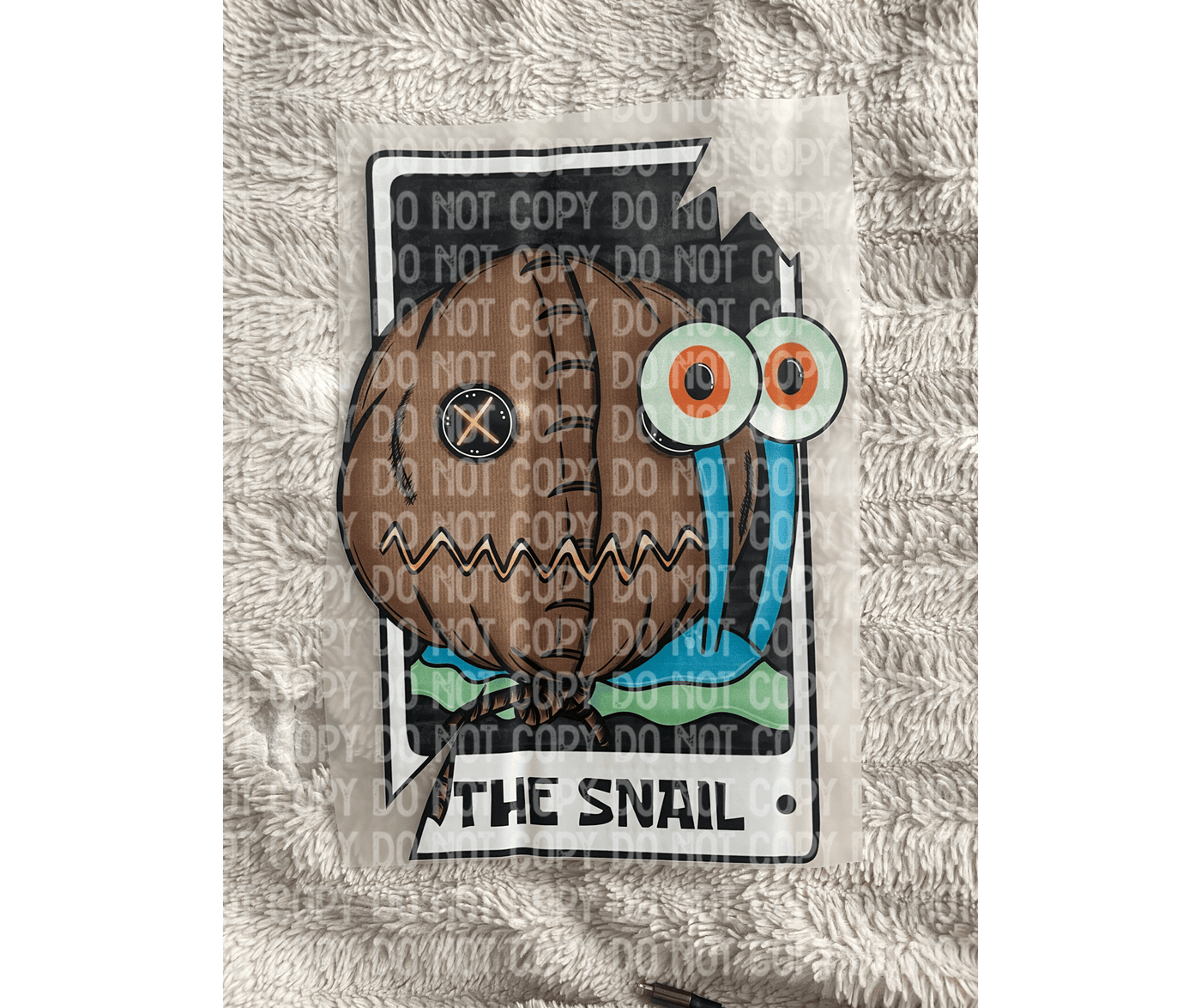 Gary the Snail DTF ready to press transfer - KT SUBLIMATION, DTF AND MORE LLC